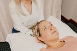 Dr. Katie treating a patient