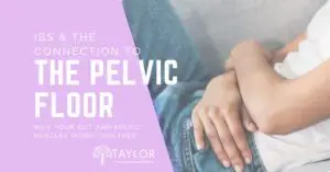 Woman with IBS holding her abdomen